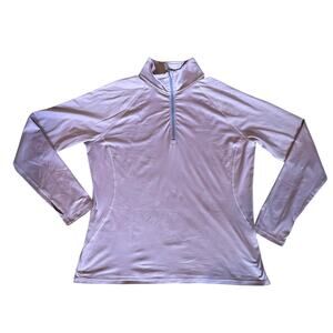 Columbia Women’s Omni-Wick ¼-Zip Pullover – Light Lavender Pink, XL OutdoorCore